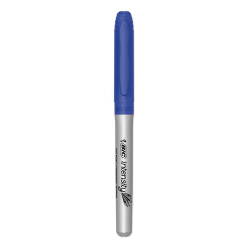 Intensity Permanent Marker, Fine Bullet Tip, Deep Sea Blue, Dozen