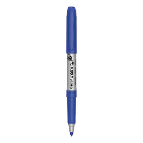 Intensity Permanent Marker, Fine Bullet Tip, Deep Sea Blue, Dozen