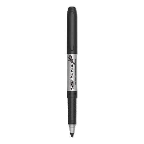 Intensity Permanent Marker, Fine Bullet Tip, Black, 24-pack