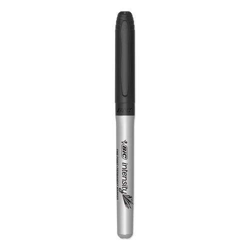 Intensity Permanent Marker, Fine Bullet Tip, Black, 24-pack