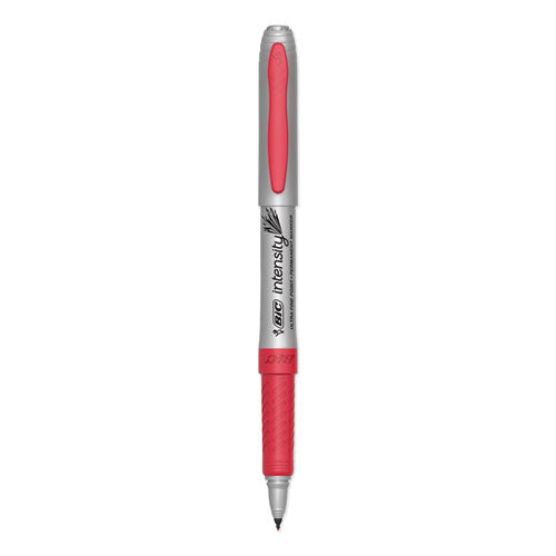 Intensity Ultra Permanent Marker, Extra-fine Needle Tip, Rambunctious Red, Dozen
