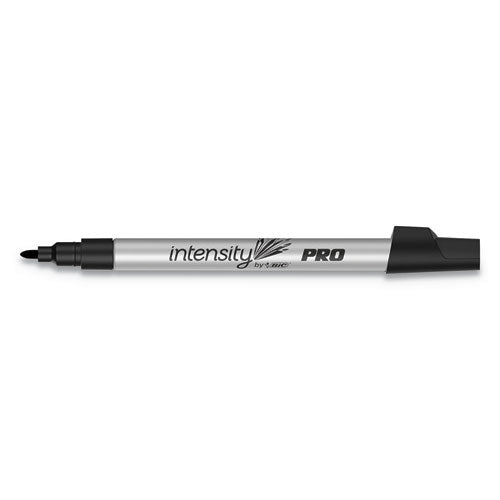 Intensity Metal Pro Bullet Tip Permanent Marker, Fine Tip, Black, Dozen