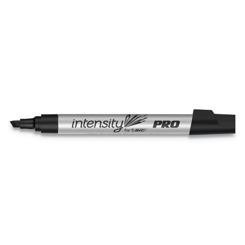 Intensity Metal Pro Chisel Tip Permanent Marker, Broad, Black, Dozen