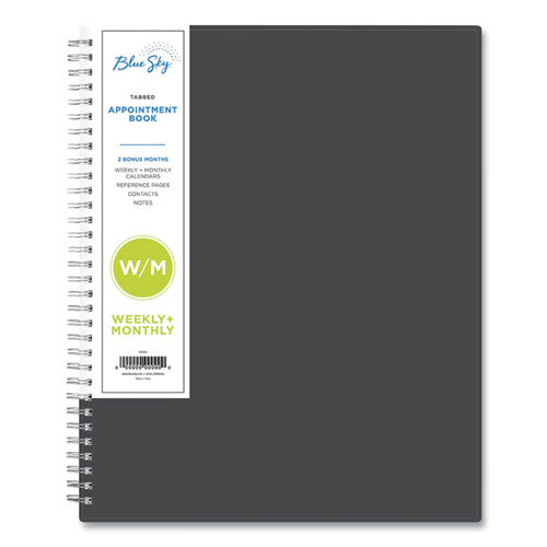 Passages Weekly-monthly Wirebound Planner, Vertical Format, 11 X 8.5, Black Cover, 2021
