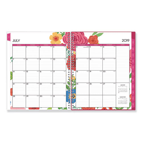 Mahalo Academic Year Cyo Weekly-monthly Planner, 11 X 8.5, Tropical Floral, 2020-2021