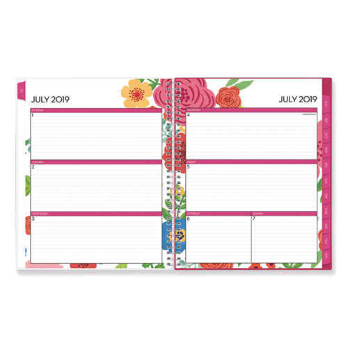 Mahalo Academic Year Cyo Weekly-monthly Planner, 11 X 8.5, Tropical Floral, 2020-2021