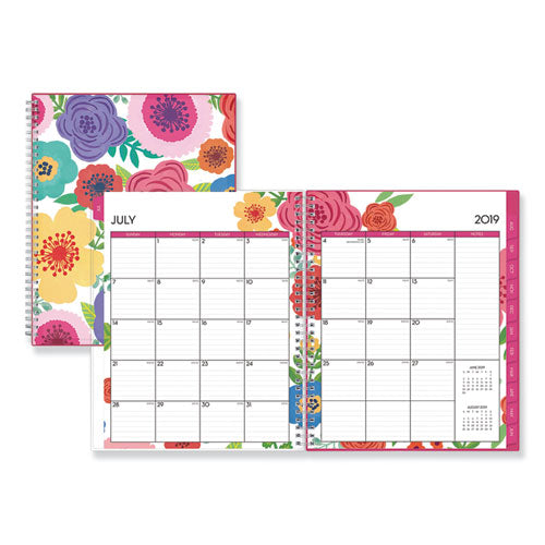 Mahalo Academic Year Cyo Weekly-monthly Planner, 11 X 8.5, Tropical Floral, 2020-2021