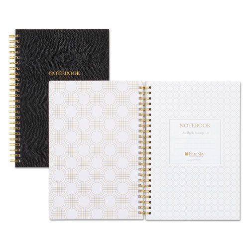 Notebook, 1 Subject, Colleg Rule, Black Cover, 8.5 X 5.75, 80 Sheets