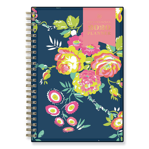 Day Designer Cyo Weekly-monthly Planner, 8 X 5, Navy-floral, 2021