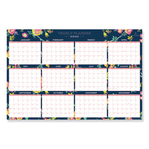 Day Designer Laminated Wall Calendar, 36 X 24, 2021