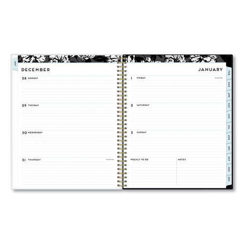 Baccara Dark Cyo Weekly-monthly Planner, 11 X 8.5, 2022