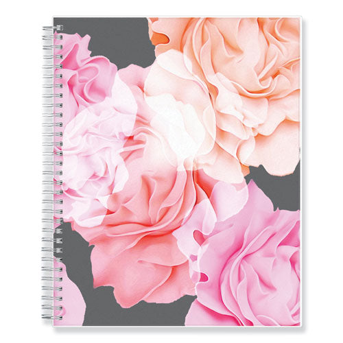 Joselyn Monthly Wirebound Planner, 10 X 8, Light Pink-peach-black, 2021