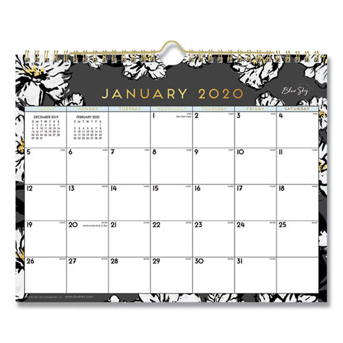 Baccara Dark Wall Calendar, 11 X 8.75, 2021