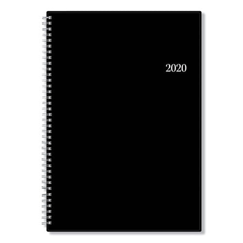 Classic Red Monthly Planner, 11.88 X 7.88, Black Cover, 2021