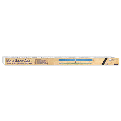 Supercourt Athletic Floor Care System, 60"microfiber Head, 66"handle, Alum-blue