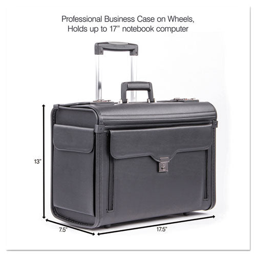 Catalog Case On Wheels, Koskin, 19 X 9 X 15-1-2, Black
