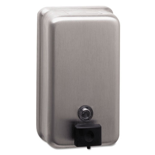 Classicseries Surface-mounted Soap Dispenser, 40 Oz, 4.75" X 3.5" X 8.13", Stainless Steel