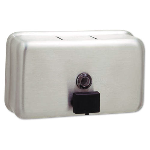 Classicseries Surface-mounted Liquid Soap Dispenser, 40 Oz, 8.13" X 2.75" X 4.75", Stainless Steel