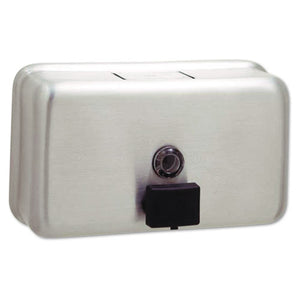 Classicseries Surface-mounted Liquid Soap Dispenser, 40 Oz, 8.13" X 2.75" X 4.75", Stainless Steel