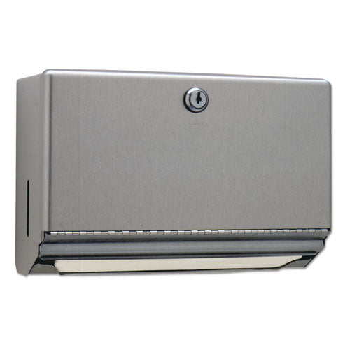 Surface-mounted Paper Towel Dispenser, Stainless Steel, 10 3-4 X 4 X 7 1-16