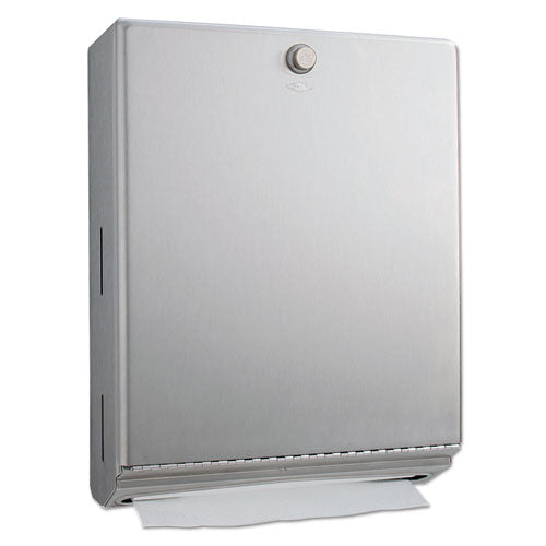 Surface-mounted Paper Towel Dispenser, Stainless Steel, 10 3-4 X 4 X 7 1-16