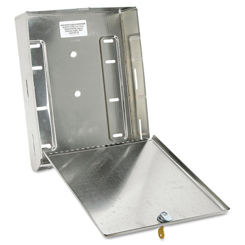 Surface-mounted Paper Towel Dispenser, 10 3-4 X 4 X 14, Stainless Steel