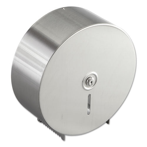 Jumbo Toilet Tissue Dispenser, Stainless Steel, 10 21-32 X 4 1-2 X 10 5-8