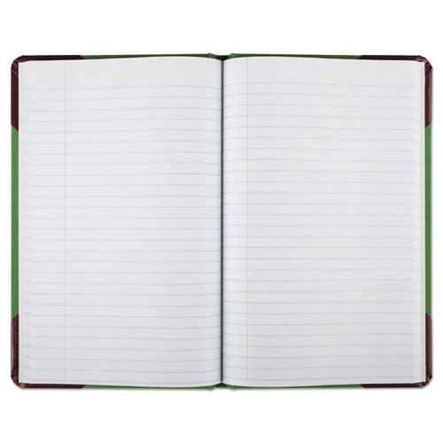 Miniature Account Book, Green-red Canvas Cover, 200 Pages, 9 1-2 X 6