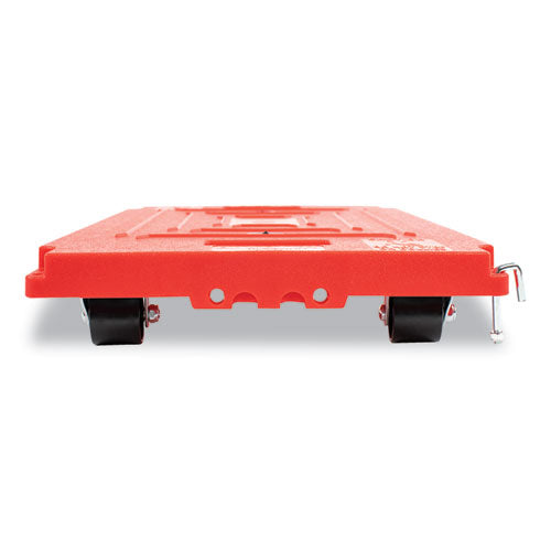 Mule Dollies, 500 Lb Capacity, 13.75" X 19" X 5", Red, 2-pack
