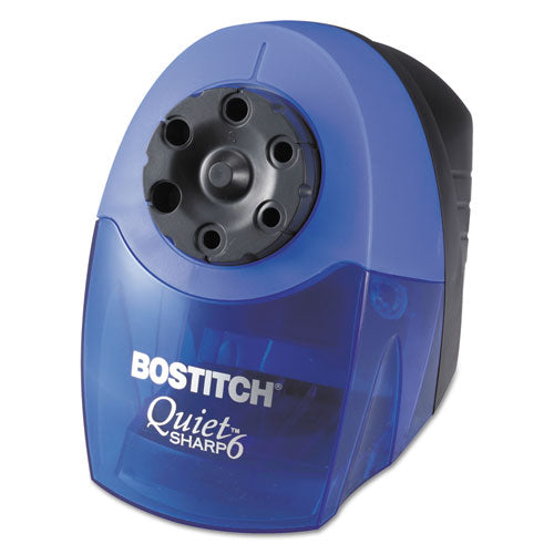 Quietsharp 6 Classroom Electric Pencil Sharpener, Ac-powered, 6.13" X 10.69" X 9", Blue