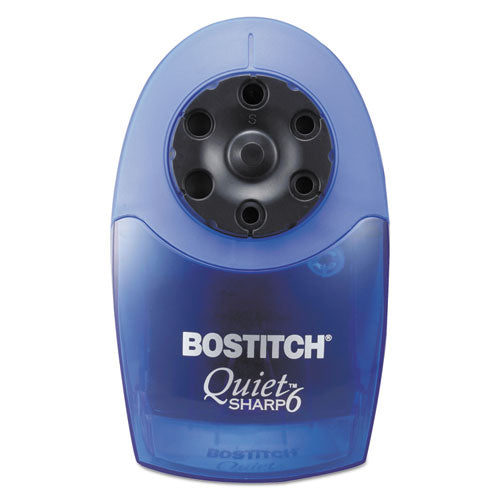 Quietsharp 6 Classroom Electric Pencil Sharpener, Ac-powered, 6.13" X 10.69" X 9", Blue