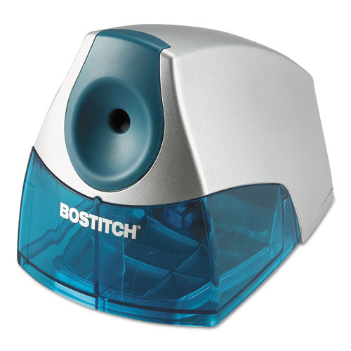 Personal Electric Pencil Sharpener, Ac-powered, 4.25" X 8.4" X 4", Blue