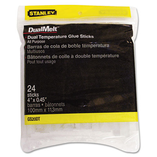 Dual Temperature Glue Sticks, 0.45" X 4", Dries Clear, 24-pack