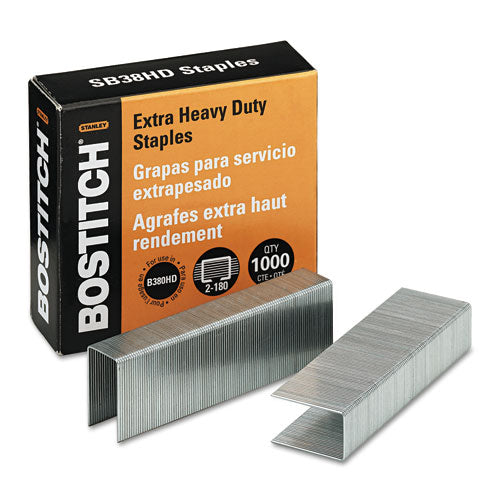 Heavy-duty Premium Staples, 0.38" Leg, 0.5" Crown, Steel, 5,000-box