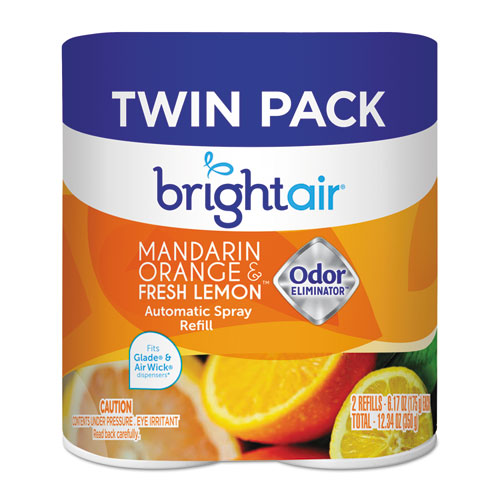 Automatic Spray Air Freshener Refill, Mandarin Orange & Fresh Lemon, 2-pack
