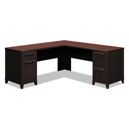 Enterprise Collection 72w X 72d L-desk Surface Only, 70.13w X 70.13d X 29.75h, Mocha Cherry, Box 2 Of 2