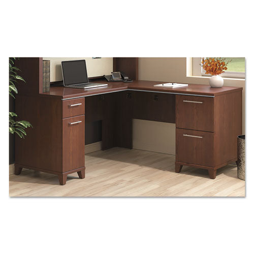 Enterprise Collection L-desk Pedestal Only, 60w X 60d X 29.75h, Harvest Cherry, Box 1 Of 2
