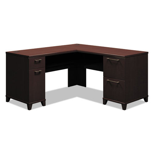 Enterprise Collection L-desk Pedestal Only, 60w X 60d X 29.75h, Mocha Cherry, Box 1 Of 2