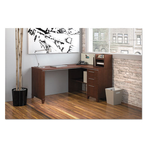 Enterprise Collection Corner Desk, 60w X 47.25d X 41.75h, Harvest Cherry (box 1 Of 2)