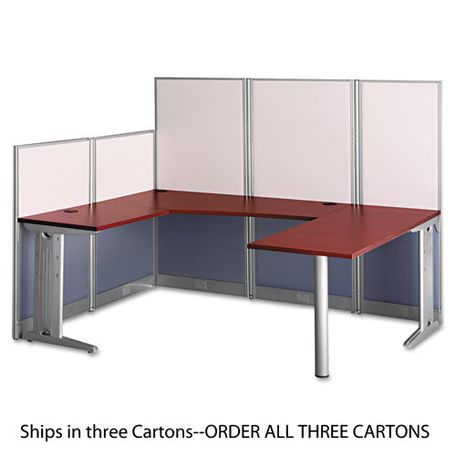L-workstation (box 2 Of 2) Office-in-an-hour, Hansen Cherry