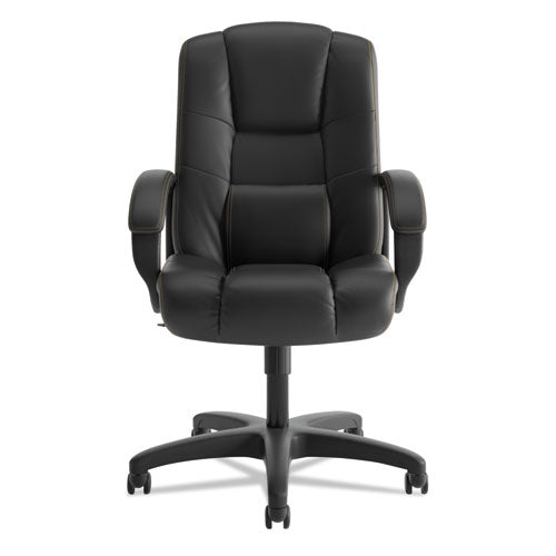 Hvl131 Executive High-back Chair, Supports Up To 250 Lbs., Black Seat-black Back, Black Base