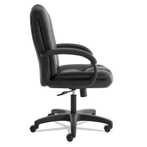 Hvl131 Executive High-back Chair, Supports Up To 250 Lbs., Black Seat-black Back, Black Base