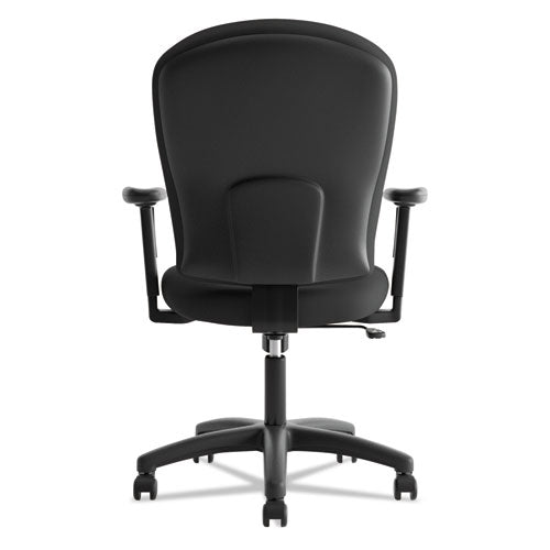 Hvl220 Mid-back Task Chair, Supports Up To 250 Lbs., Black Seat-black Back, Black Base