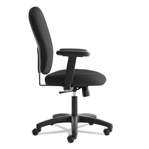 Hvl220 Mid-back Task Chair, Supports Up To 250 Lbs., Black Seat-black Back, Black Base