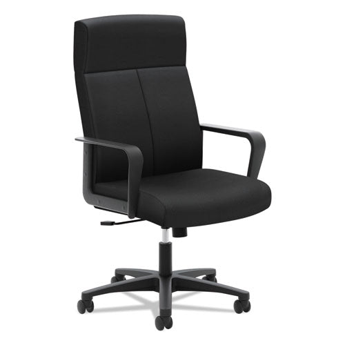 Hvl604 High-back Executive Chair, Supports Up To 250 Lbs., Black Seat-black Back, Black Base