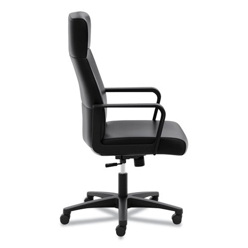 Hvl604 High-back Executive Chair, Supports Up To 250 Lbs., Black Seat-black Back, Black Base