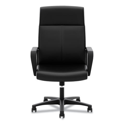 Hvl604 High-back Executive Chair, Supports Up To 250 Lbs., Black Seat-black Back, Black Base