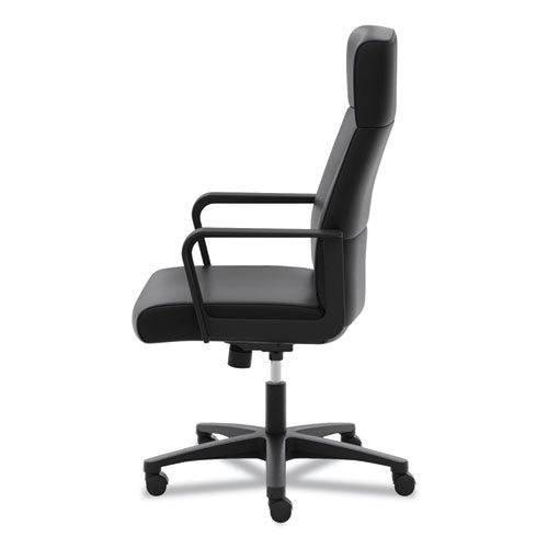 Hvl604 High-back Executive Chair, Supports Up To 250 Lbs., Black Seat-black Back, Black Base