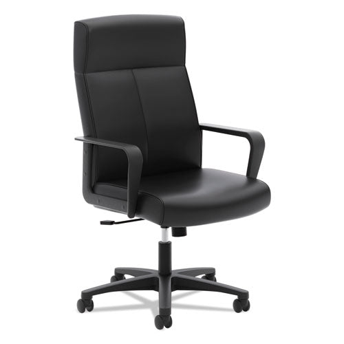 Hvl604 High-back Executive Chair, Supports Up To 250 Lbs., Black Seat-black Back, Black Base