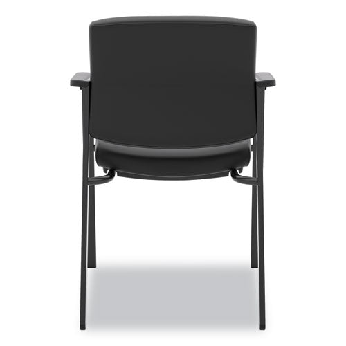 Hvl605 Guest Chair, 23.5" X 24" X 35", Black Seat-black Back, Black Base